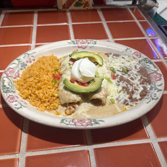 Shrimp Enchiladas.