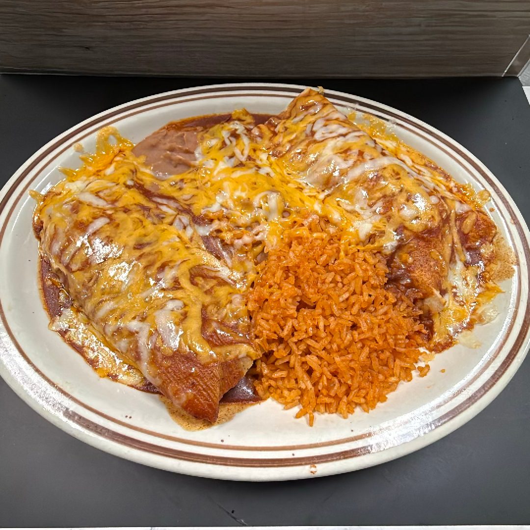 #56 Enchilada and Tamale (Pork).