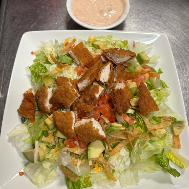JC Crispy Chicken Salad.